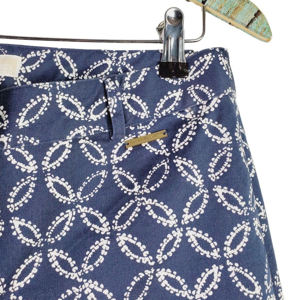 MICHAEL MICHAEL KORS Geometric Print Basics Ankle Pant Sz 2 - Picture 5 of 9